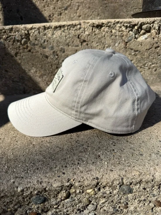 Bass Pro Shops Light Beige Patch Logo Baseball Hat - Picture 3 of 4